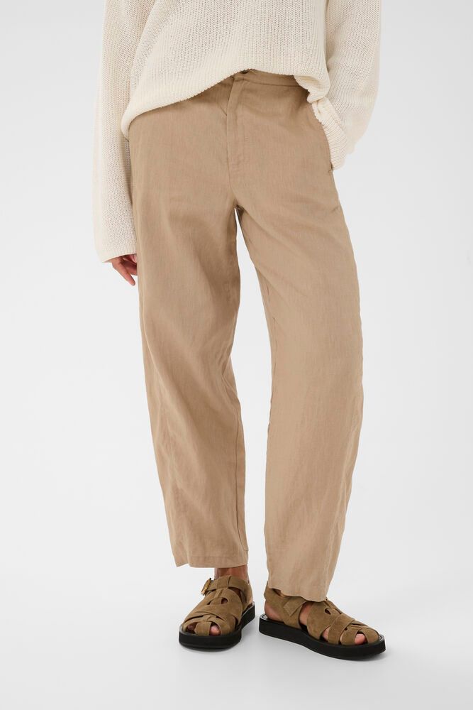 Part Two Atima Pants In Silver Mink - Nature