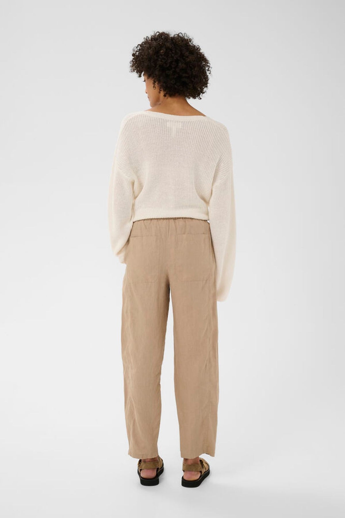 Part Two Atima Pants In Silver Mink - Nature