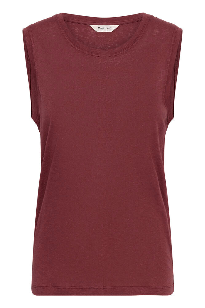 Part Two Buena T Shirt In Burnt Russet