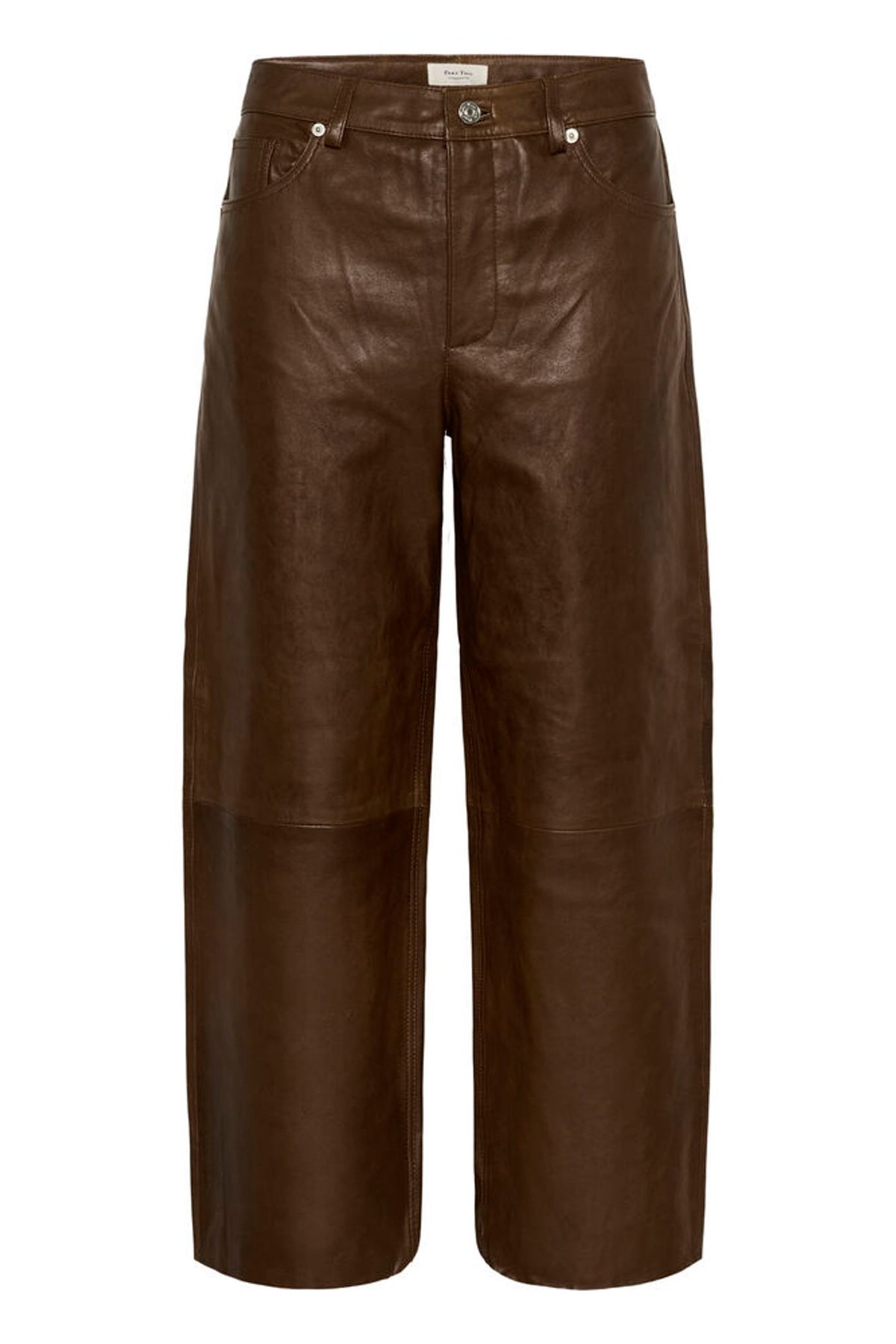 Part Two Jada's Leather Pant in Carafe Brown