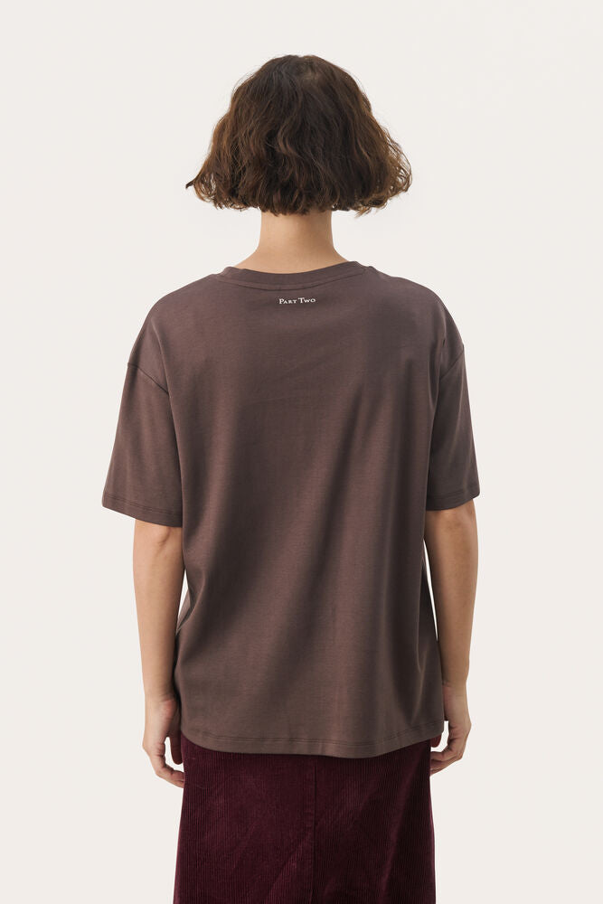 Part Two Jamina Tee in Hot Fudge