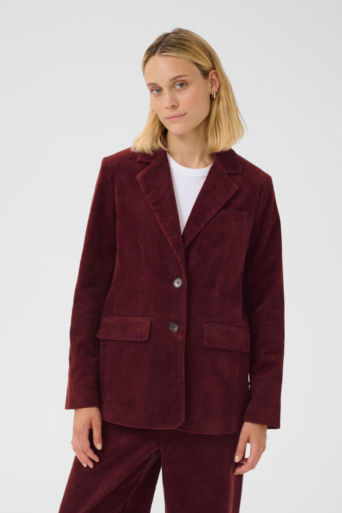 Part Two Leni Blazer in Tawney Port