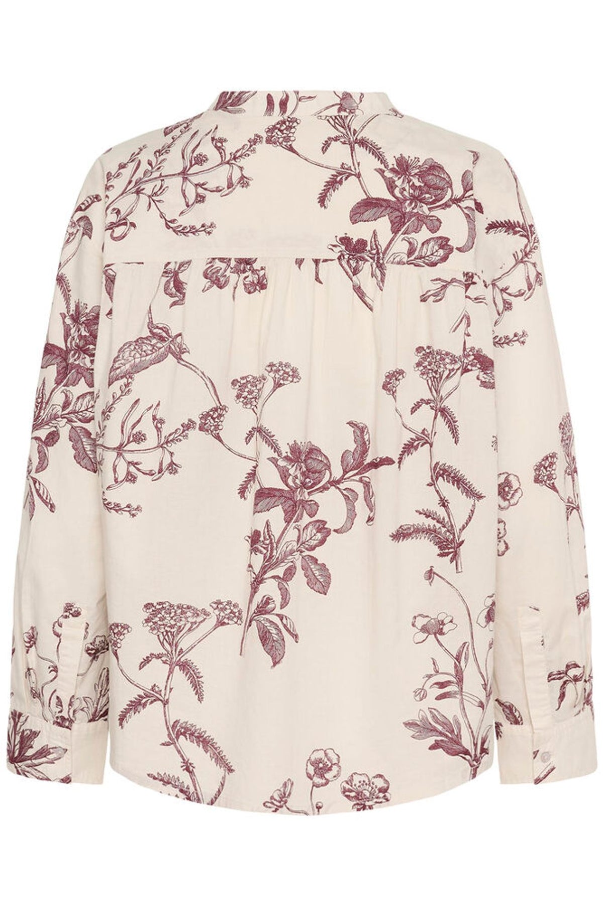 Part Two Natale Blouse in Tawney Port Botanical Print