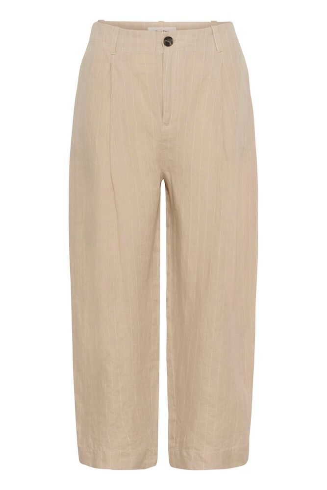 Part Two Nettas Pant In Neutral Pinstripe
