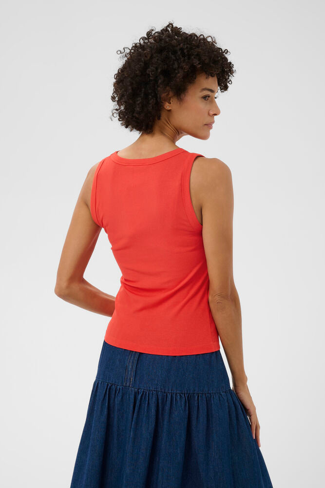 Part Two Nikkia Top in Poppy Red