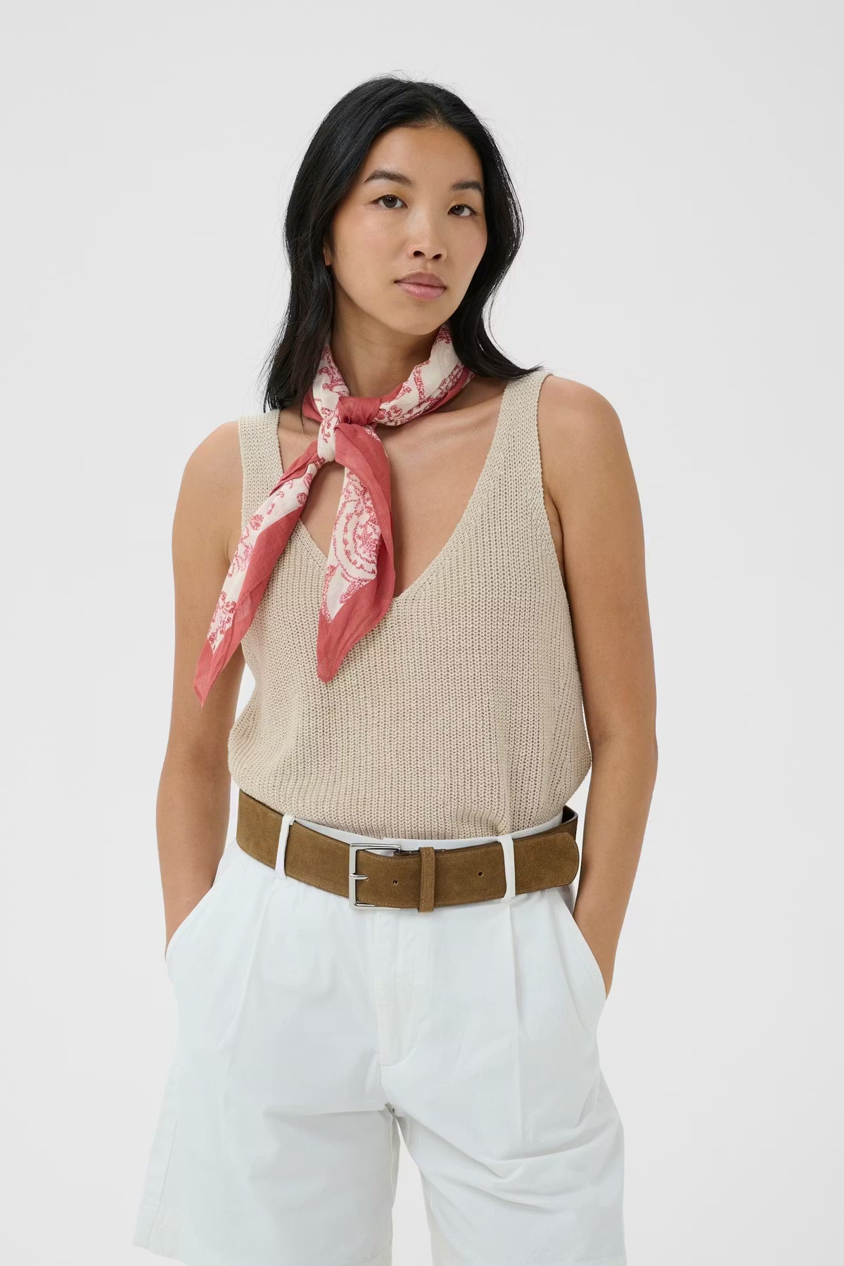 Part Two Phi Scarf in Peach Blossom