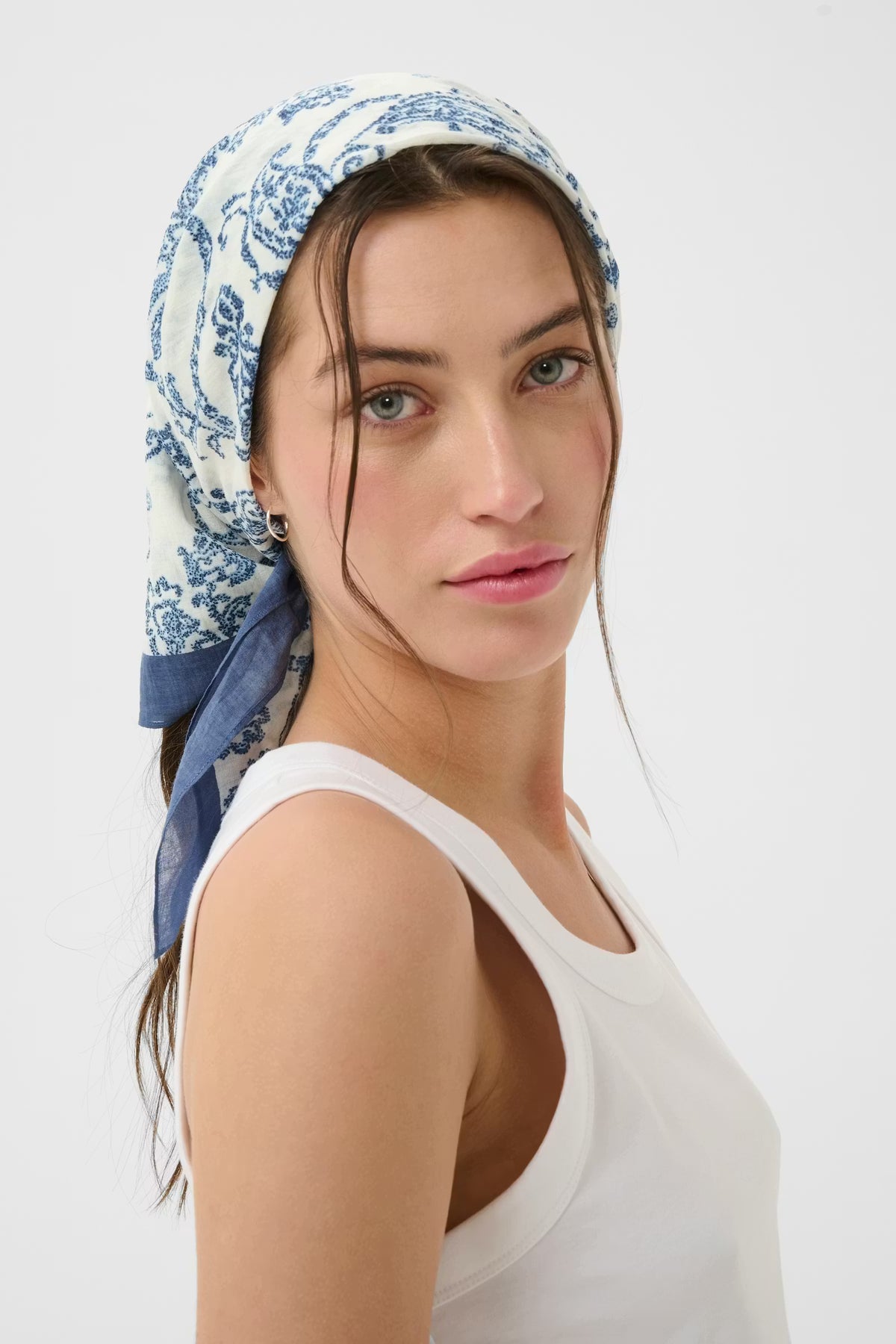 Part Two Phi Scarf in Blue Print