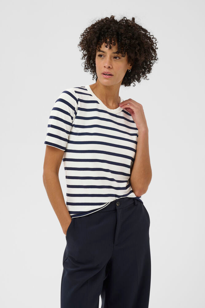 Part Two Ratani Teeshirt in Nany White Stripe