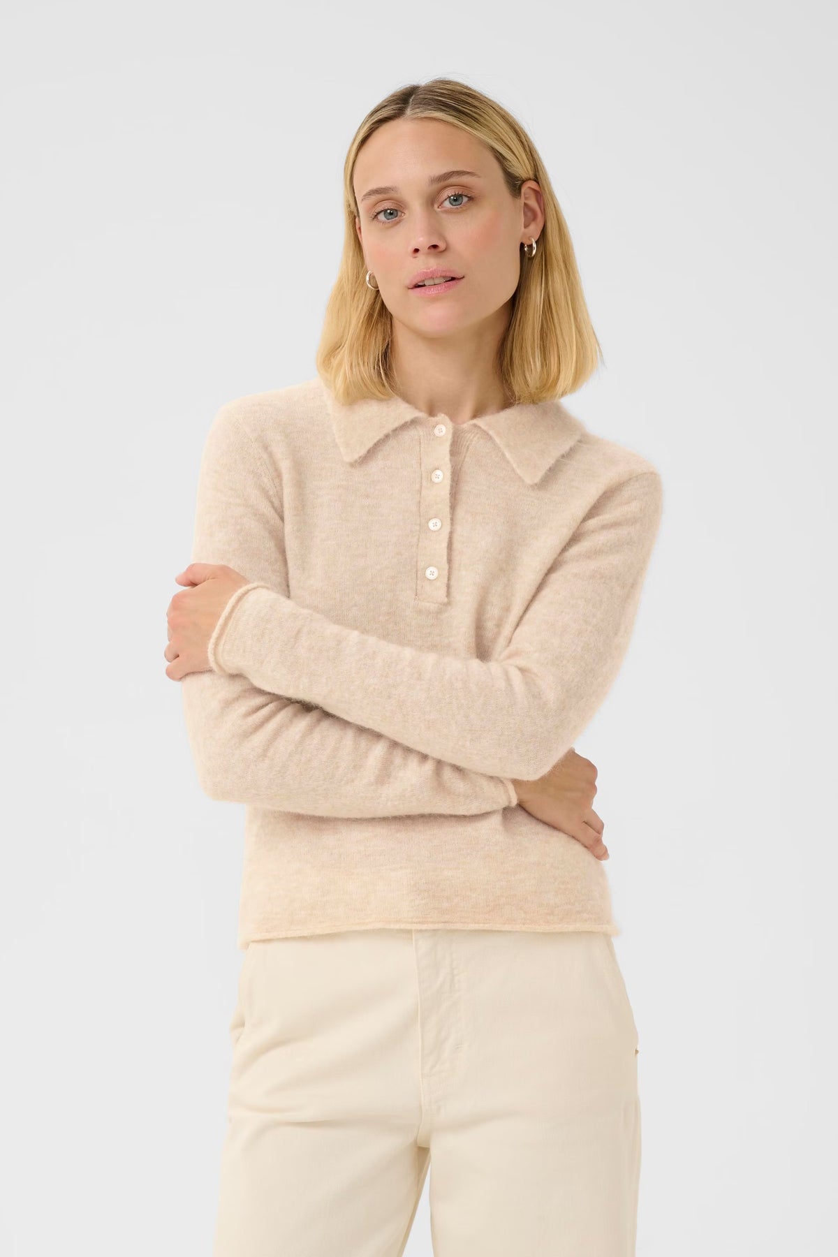 Part Two Silya Pullover In French Oak Melange