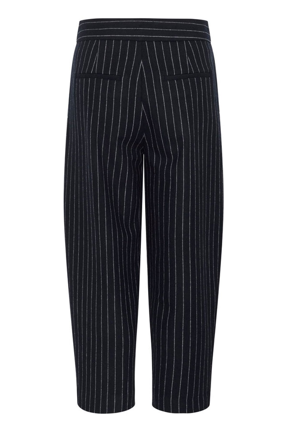 Part Two Solbritt Pant in Medium Navy Pinstripe