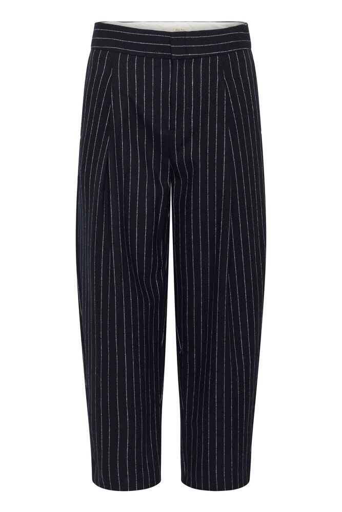 Part Two Solbritt Pant in Medium Navy Pinstripe
