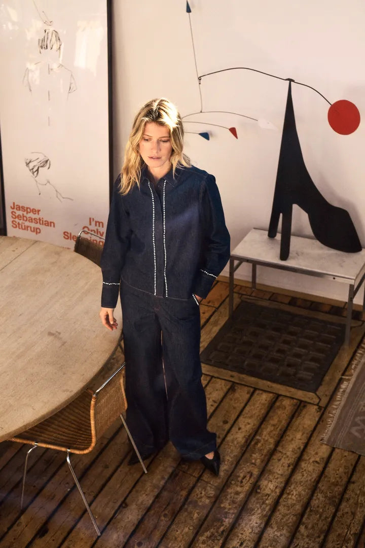 Part Two Ulrikke Shirt In Rinse Blue Denim