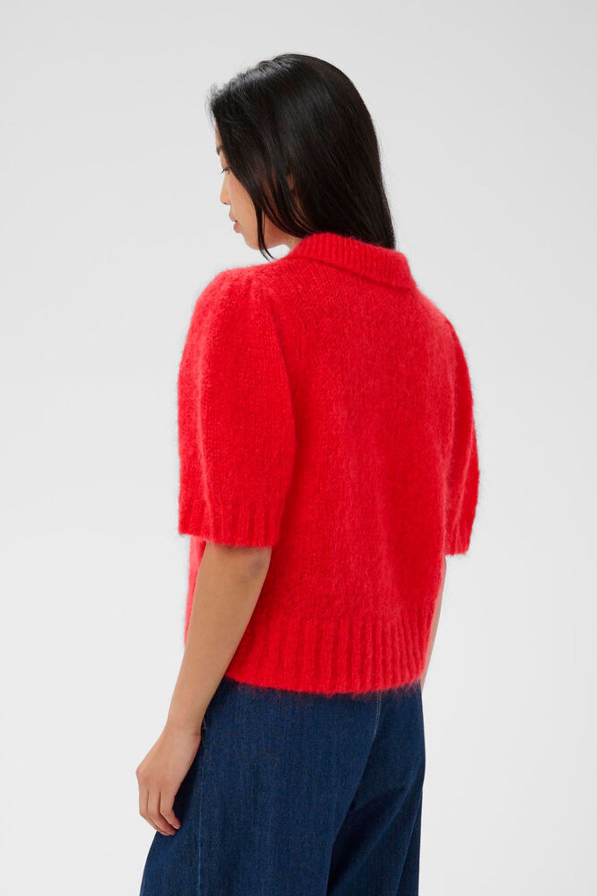 Part Two Vernoni Cardigan In Poppy Red