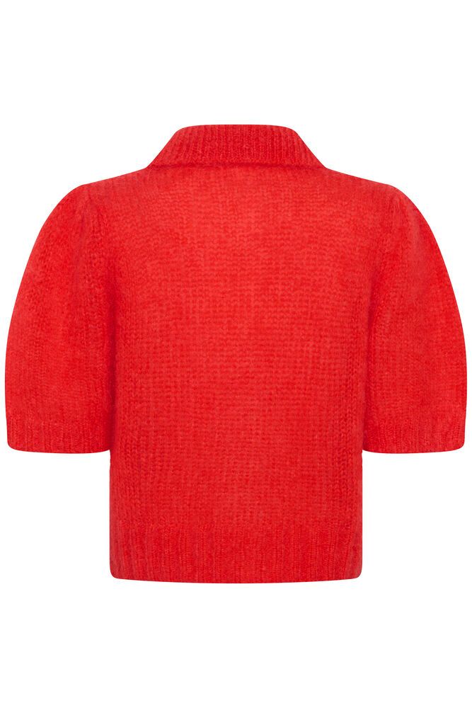 Part Two Vernoni Cardigan In Poppy Red
