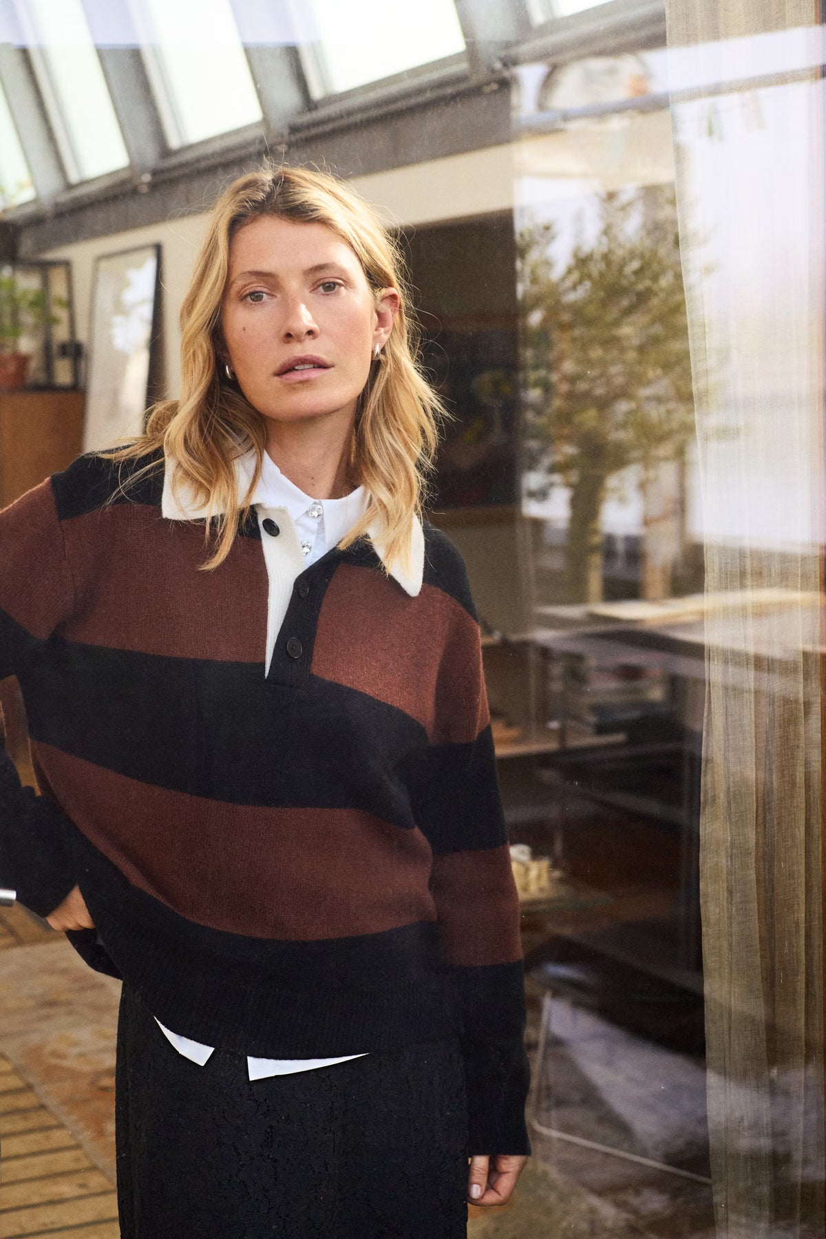 Part Two Vinkela Pullover In Sorrel Horse/Black