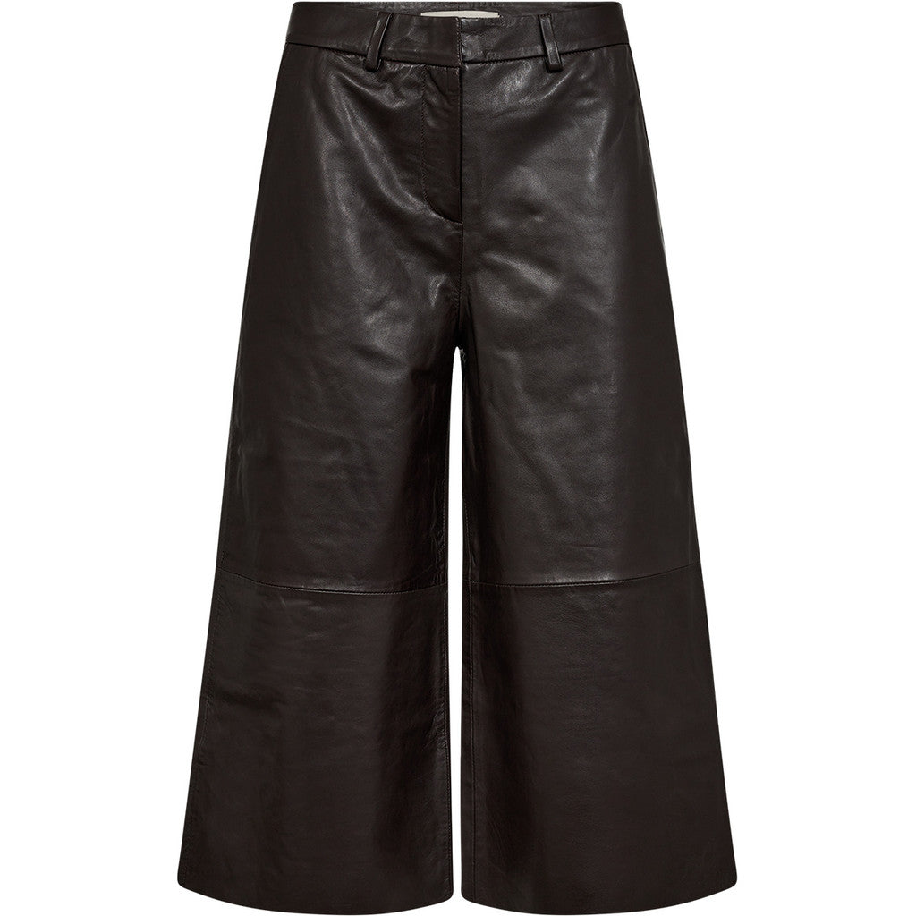 Pieszak Leather Cullote in Black Coffee