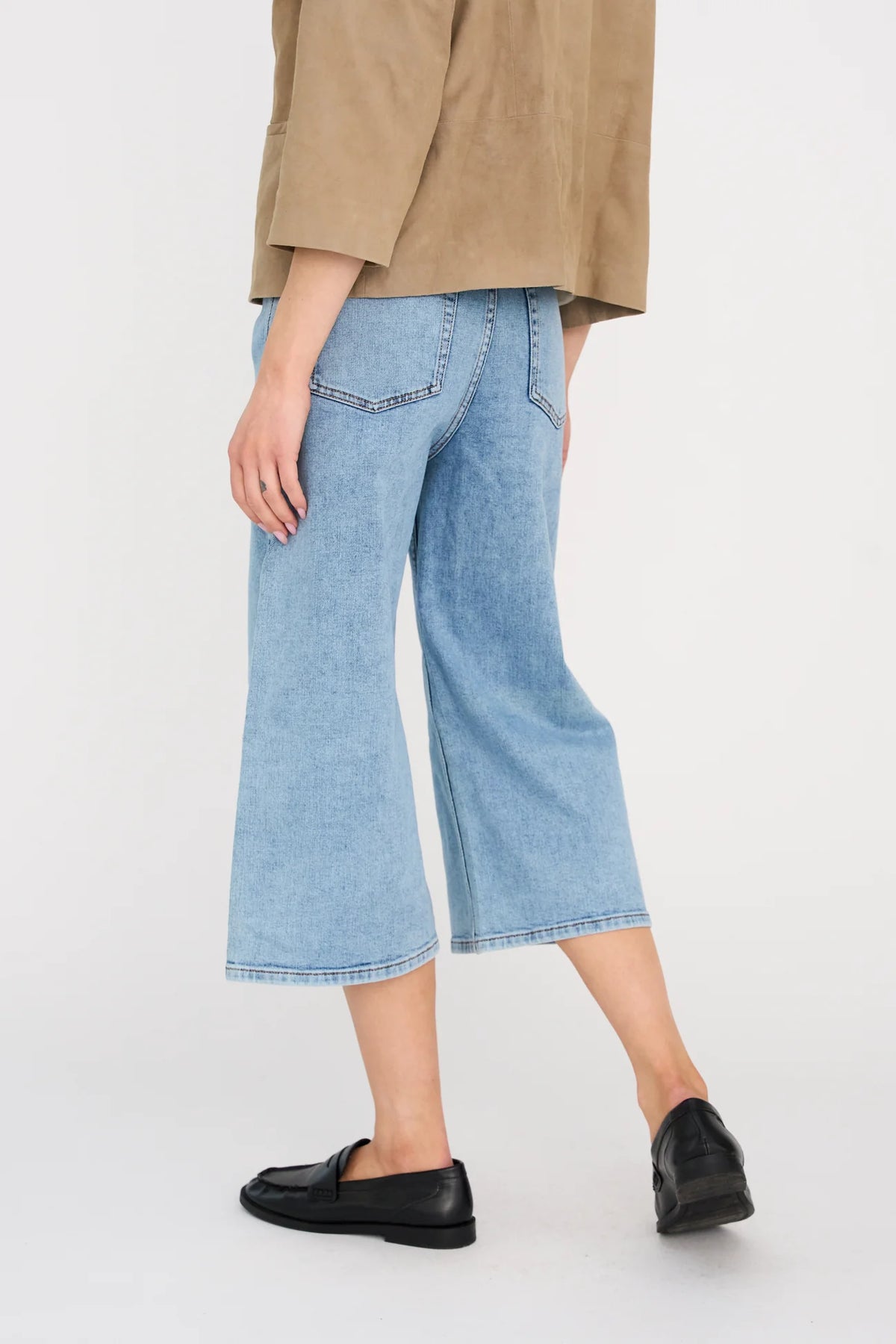 Pieszak Asta Culotte Wash Venosa In Denim Blue