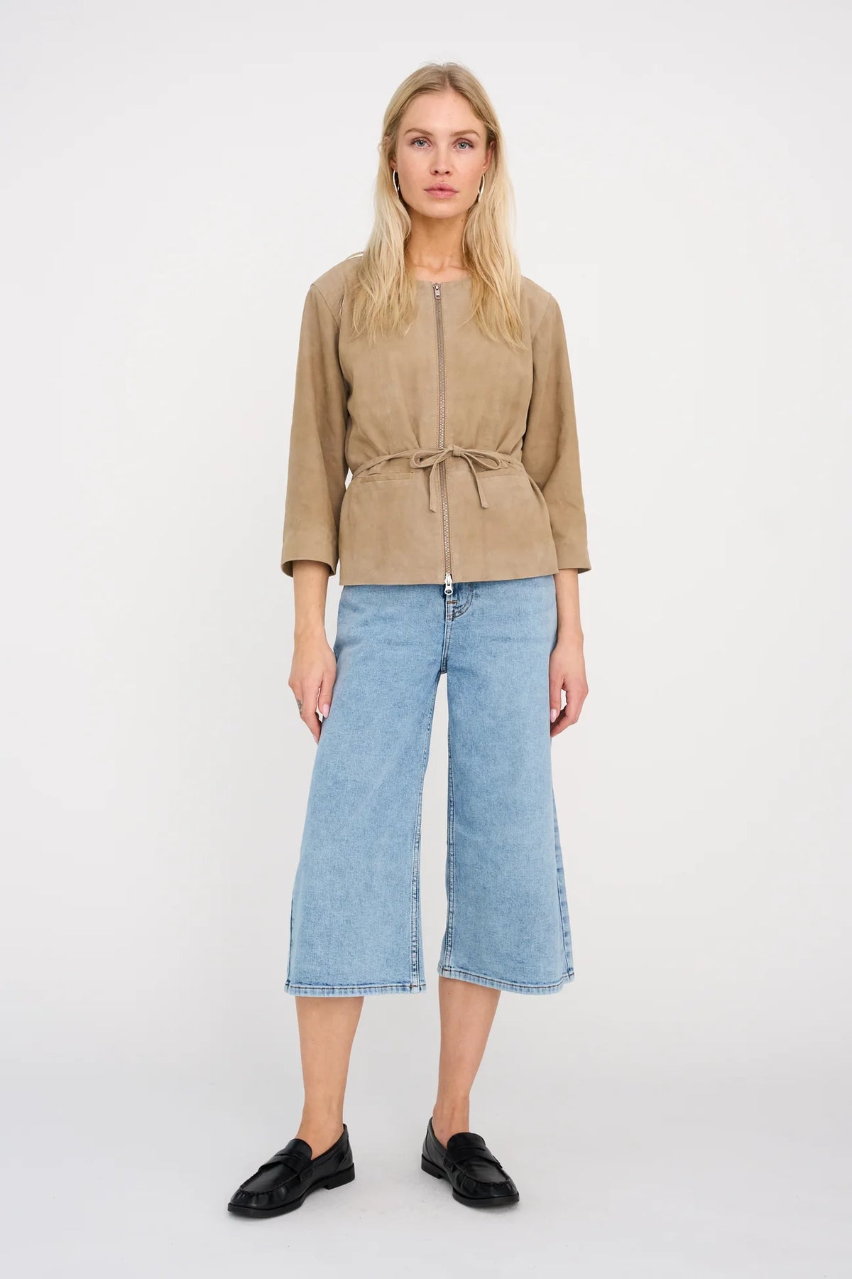 Pieszak Asta Culotte Wash Venosa In Denim Blue