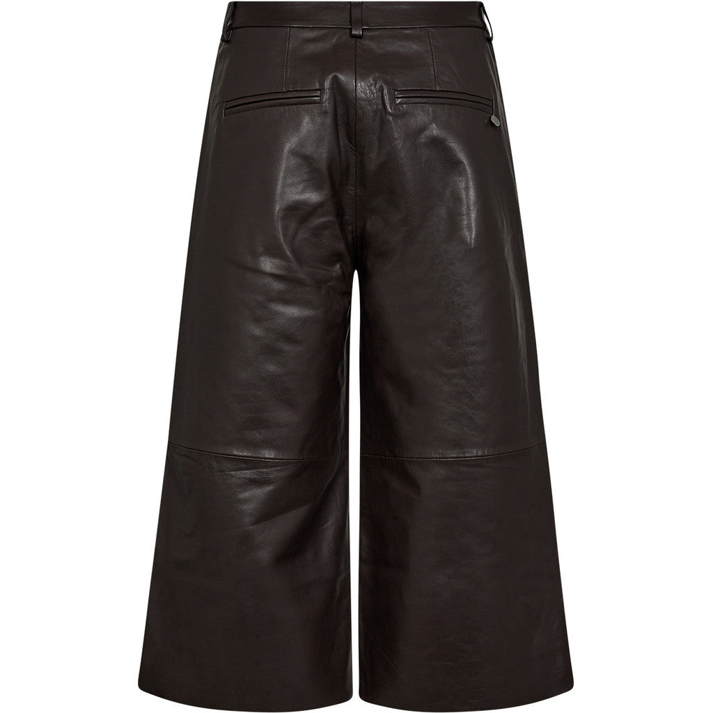 Pieszak Lanni Leathe Culotte Pant in Black Coffee