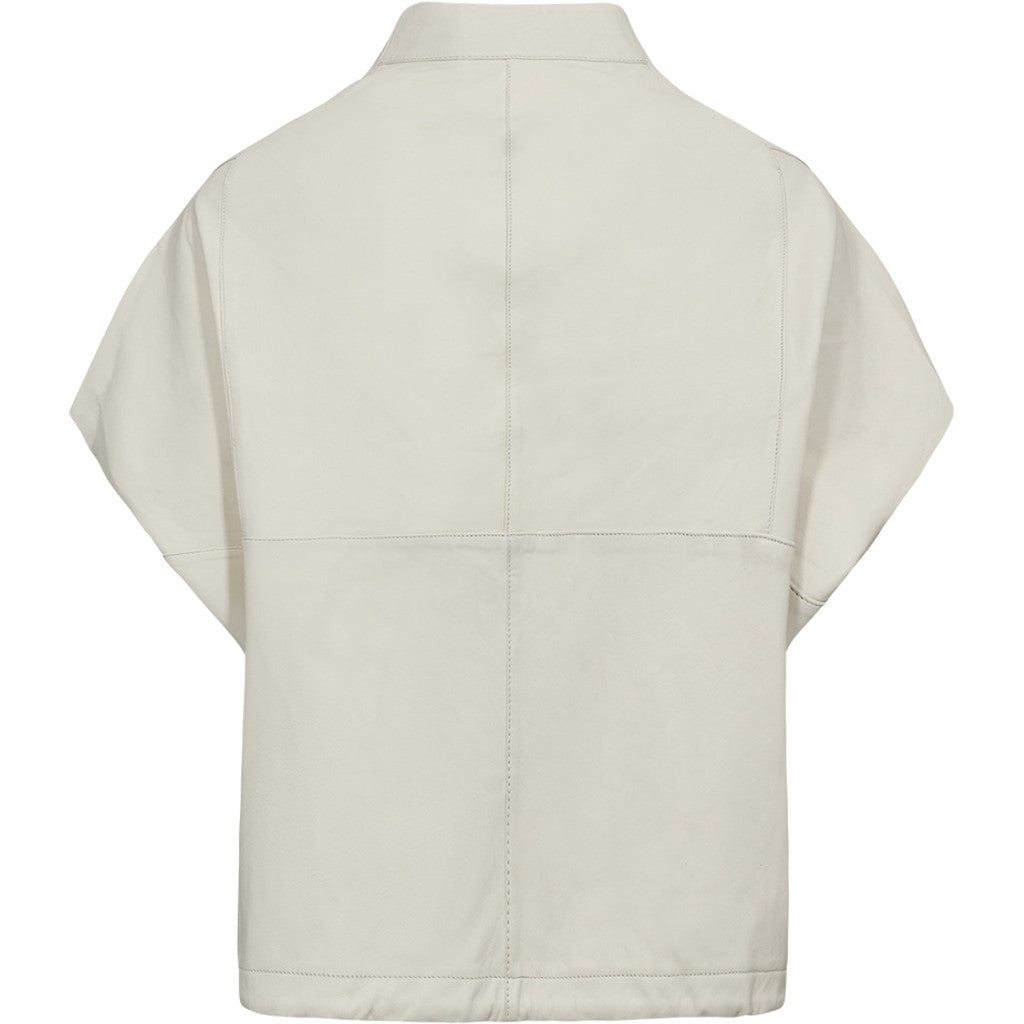 Pieszak Lanni Leather Jacket in White Pearl