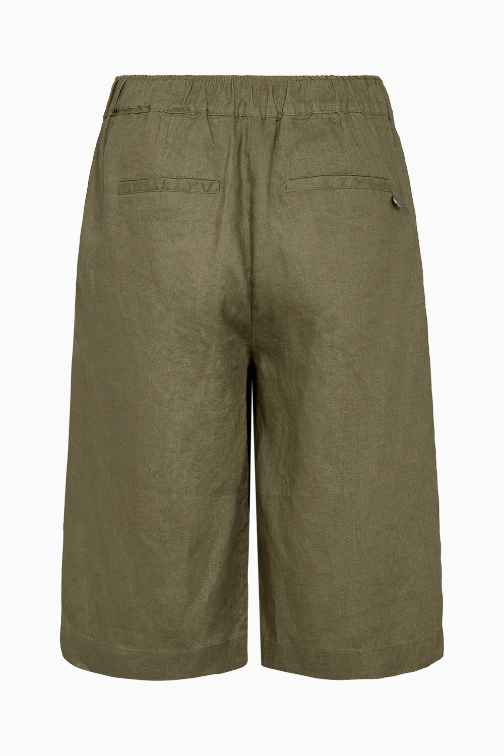 Pieszak Lina Linen Shorts in Faded Green