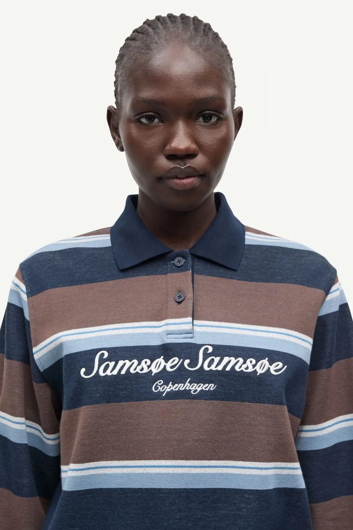 Samsoe Samsoe Sadory Long-sleeve Polo Shirt
