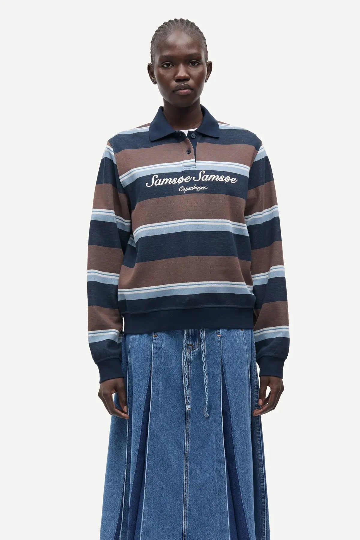 Samsoe Samsoe Sadory Long-sleeve Polo Shirt