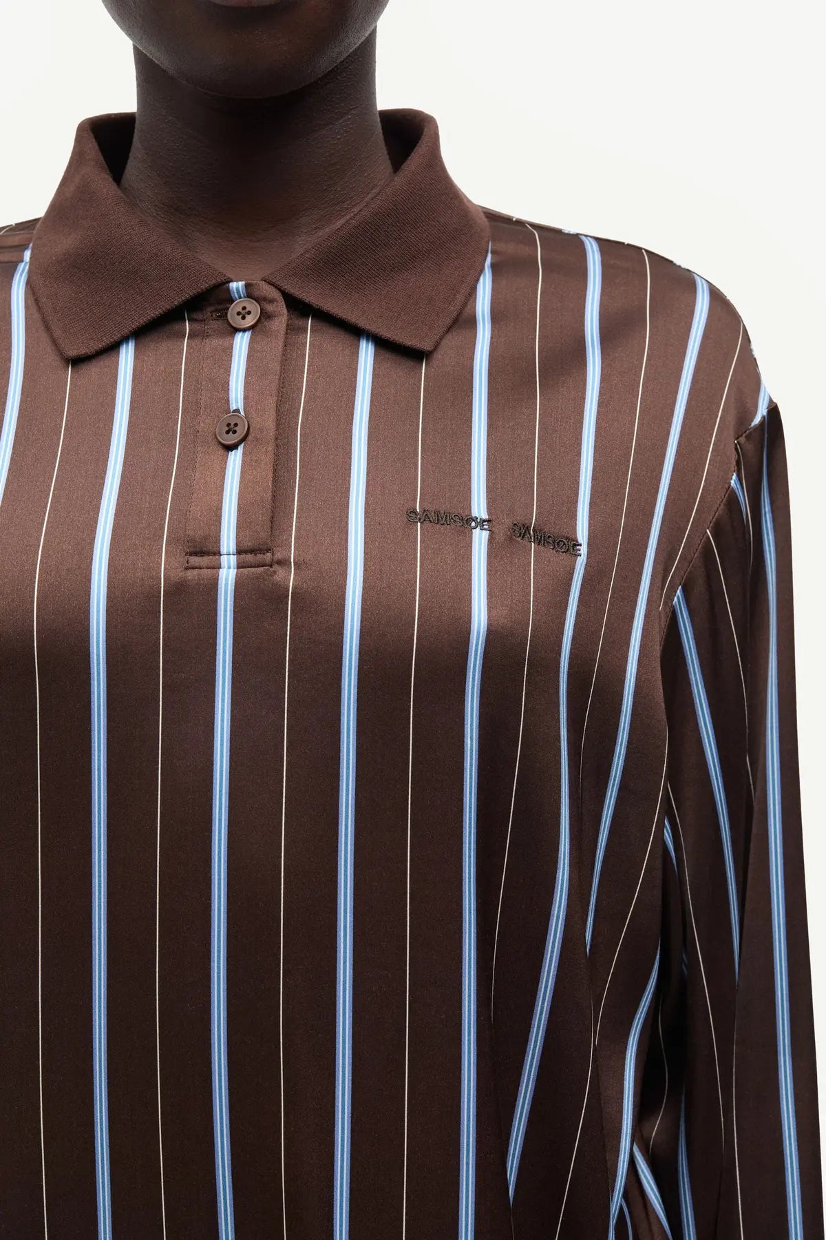 Samsoe Samsoe Saddlers Long sleeve Polo in Dandy St.