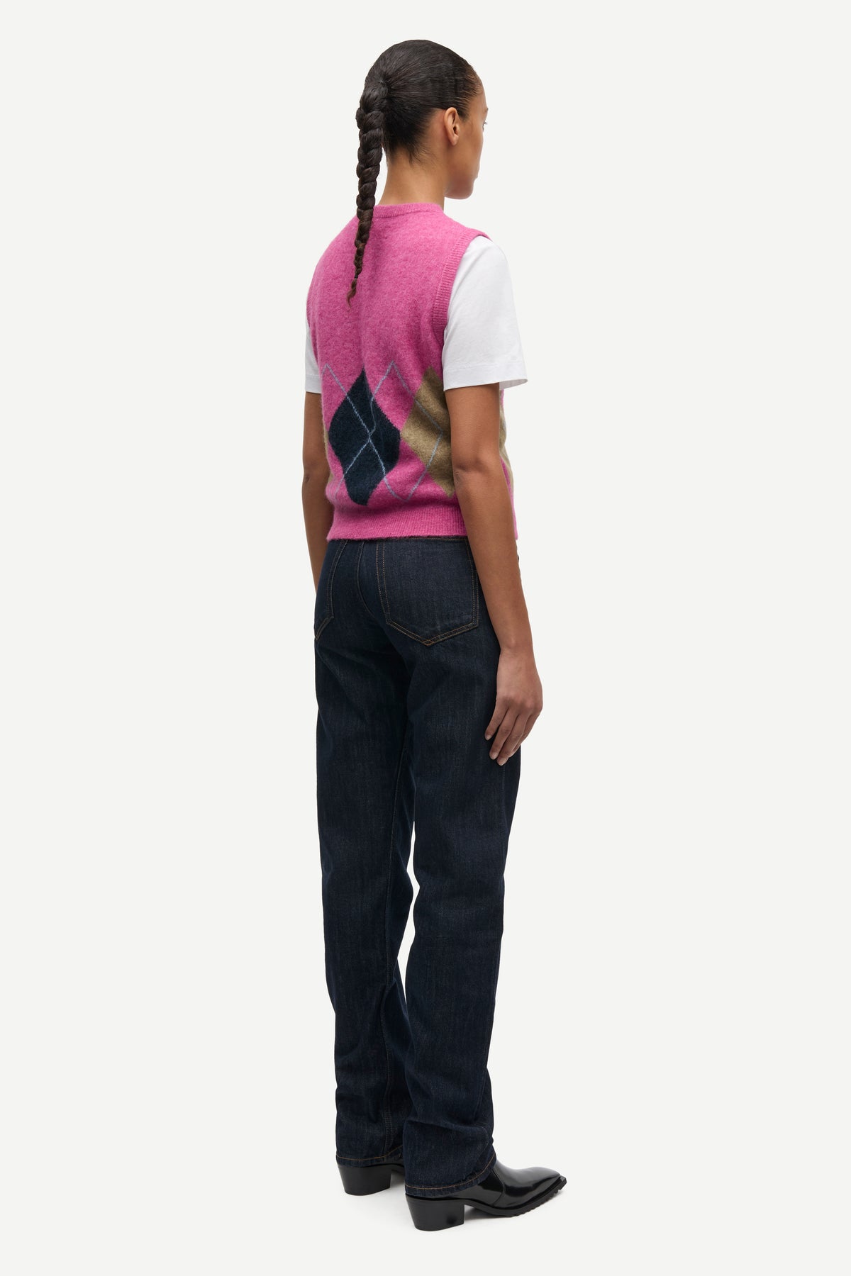 Samsoe Samsoe Sanoura Vest in Red Violet