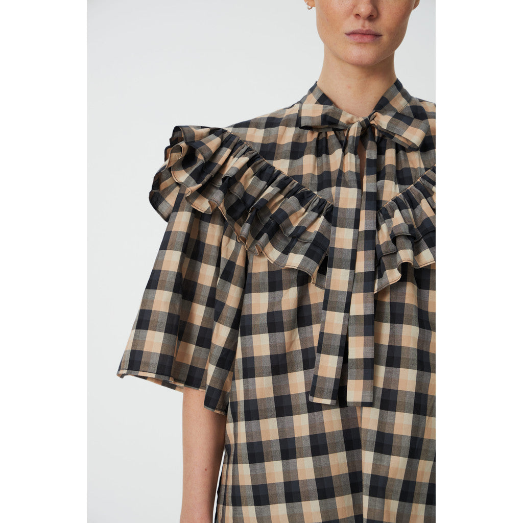 Stella Nova Frill Checked Blouse