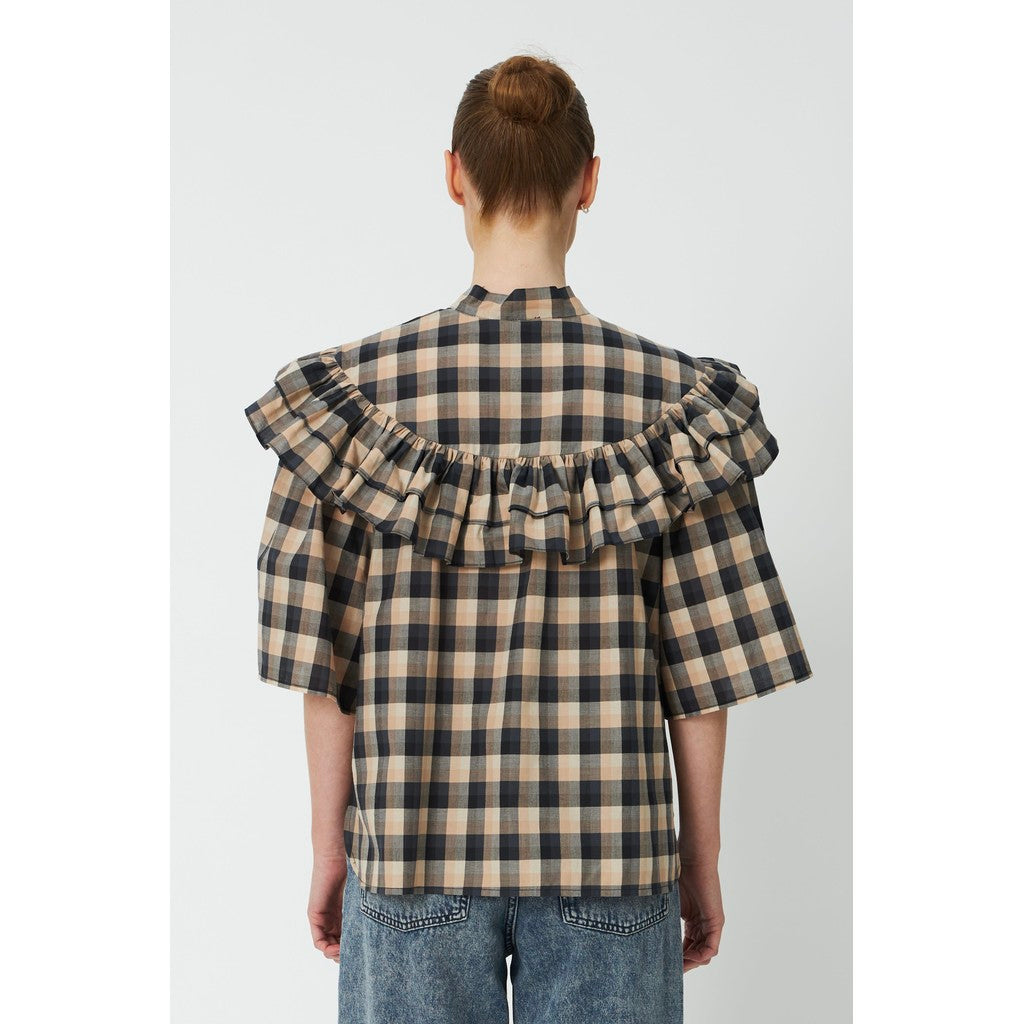 Stella Nova Frill Checked Blouse