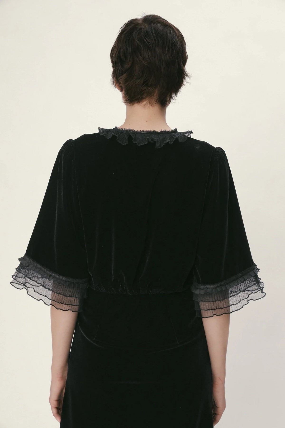 Stella Nova Velvet Midi Dress Black