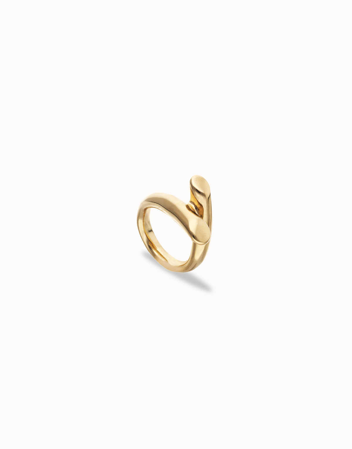 Uno De 50 Intertwined Ring in 18K Gold Plate