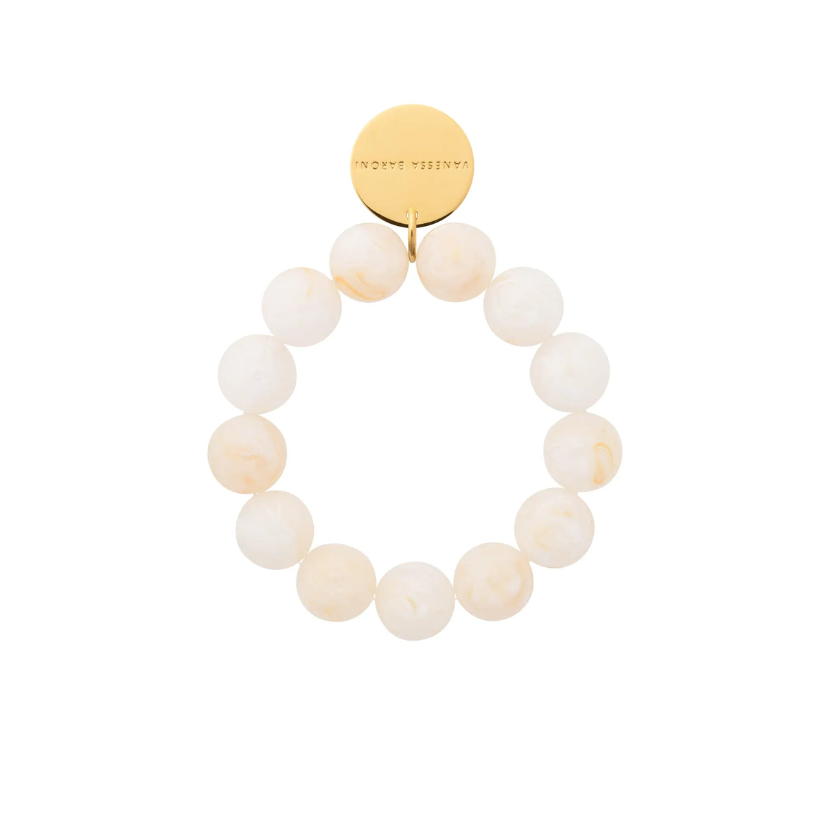 Vanessa Baroni Beads Flex Bracelet in Pearl Marble