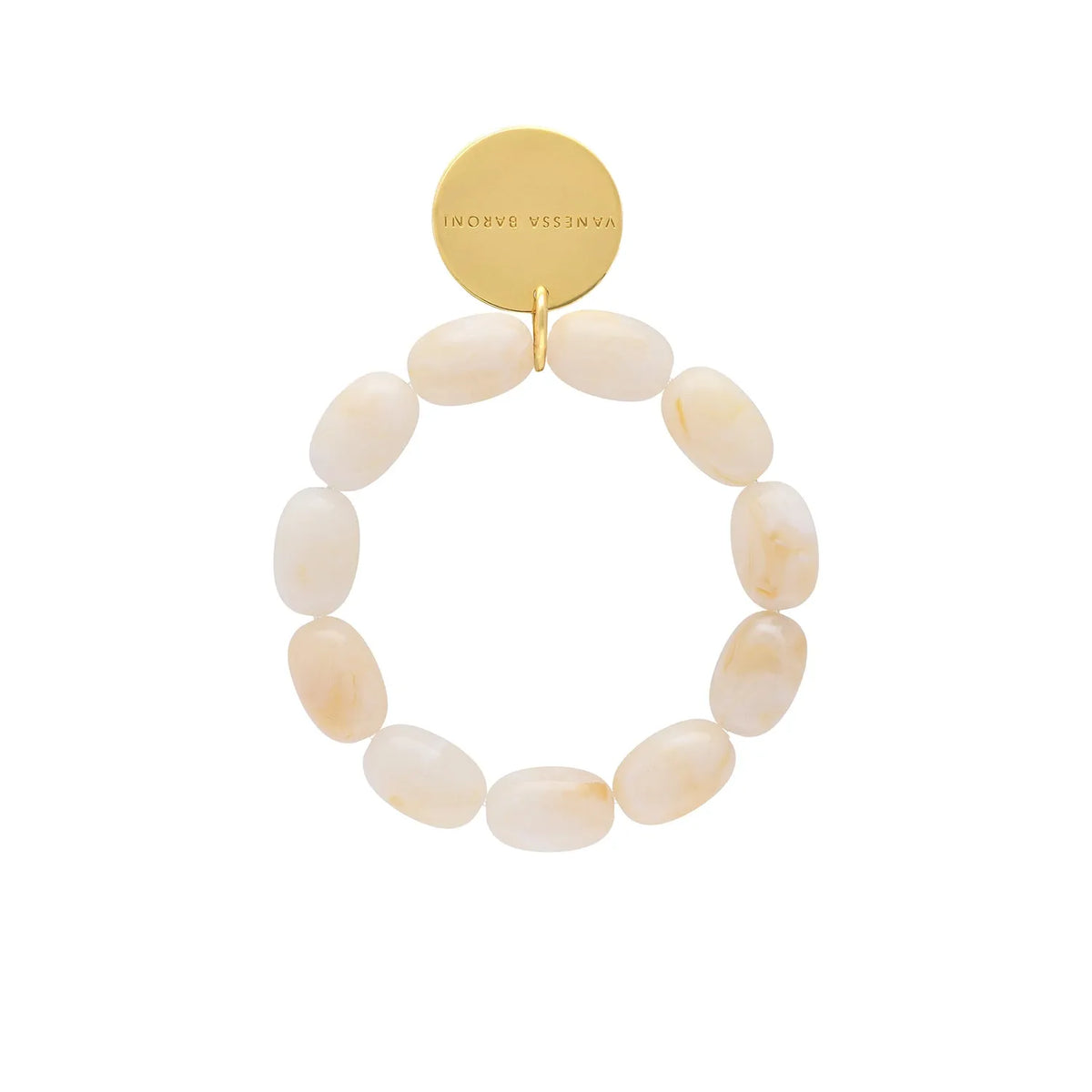 Vanessa Baroni Olive Flex Bracelet in Pearl Marble