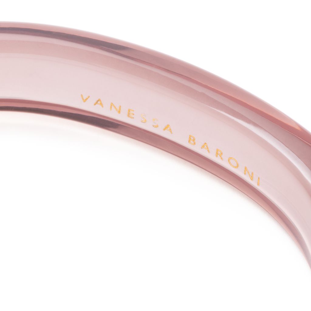 Vanessa Baroni Soft Edge Bangle in Clear taupe