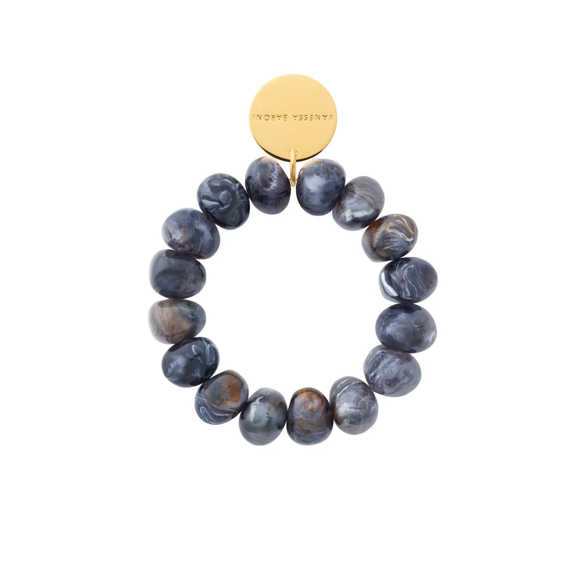Vanessa Baroni Stone Flex Bracelet in Blue Jeans Marble
