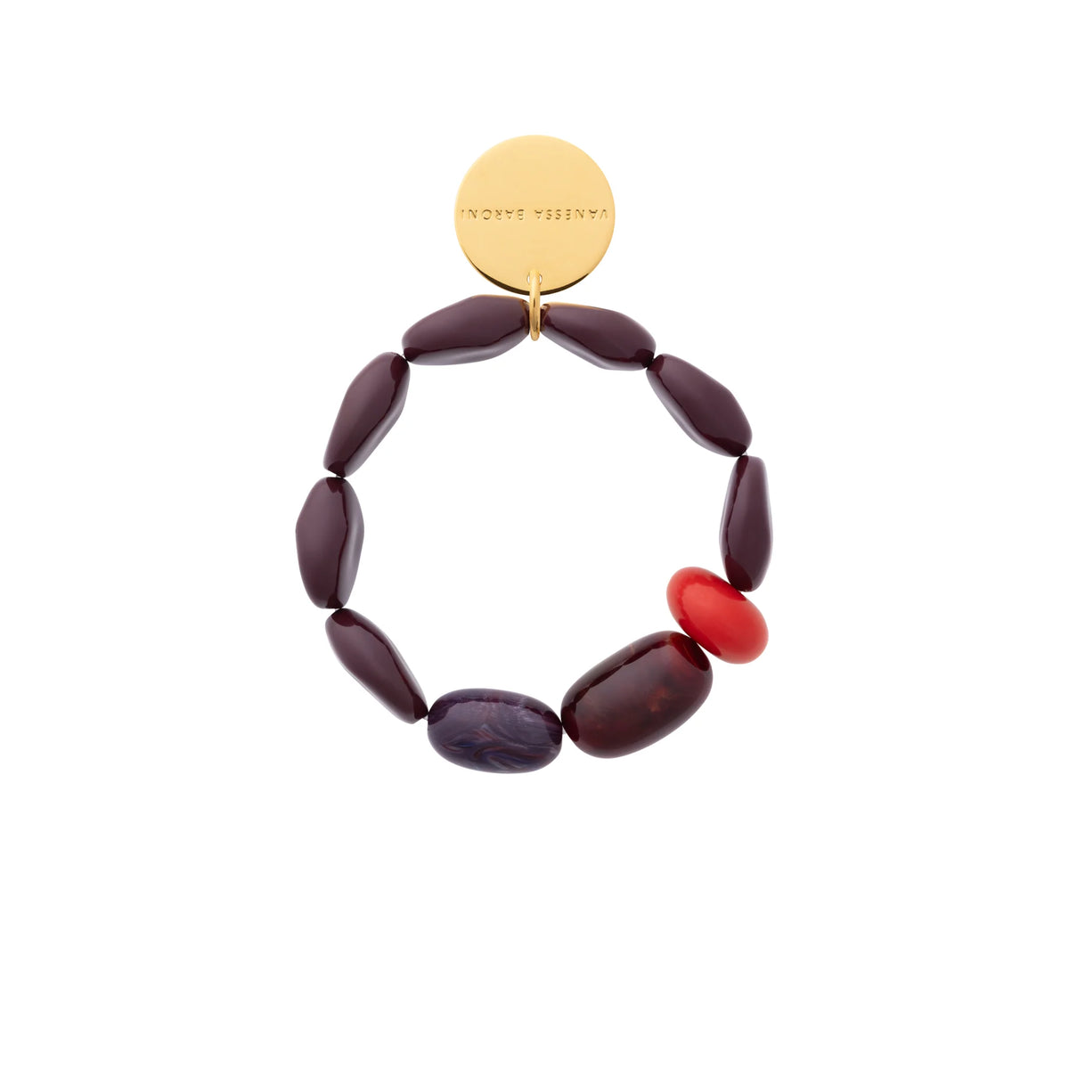 Vanessa Baroni Unique Flex Bracelet in Aubergine