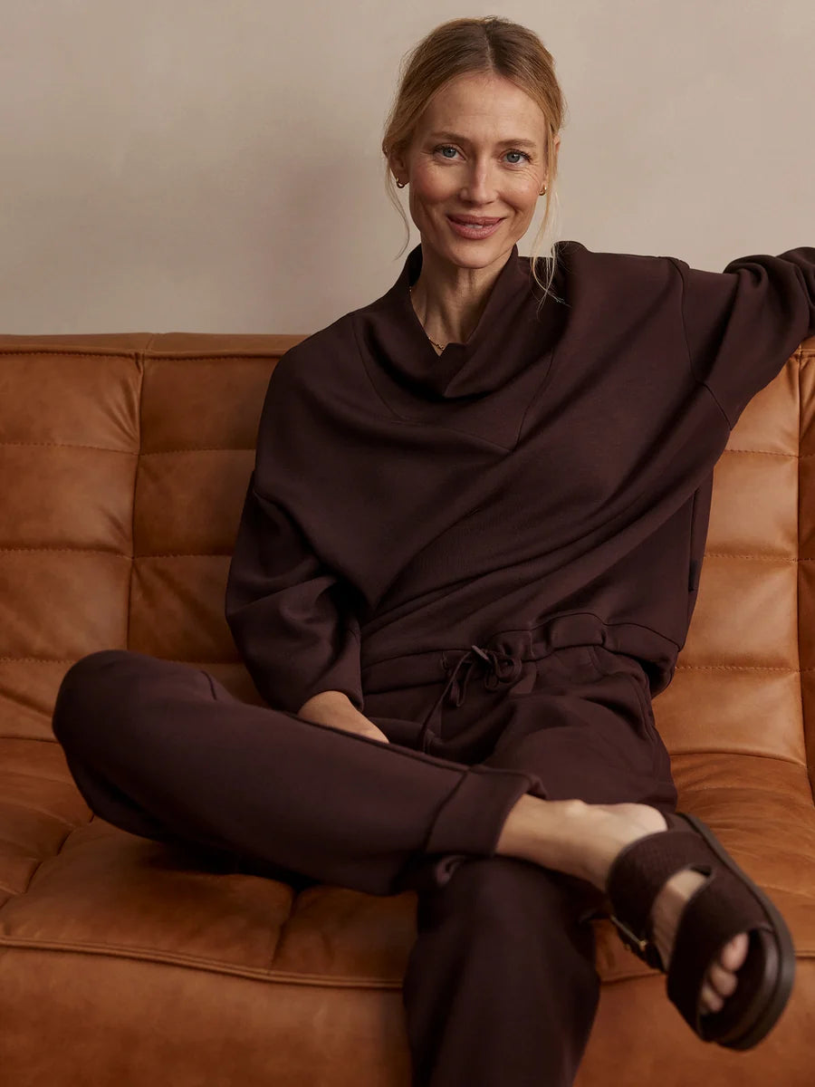 Varley Rolled Cuff Pant 28.5 in Coffee Bean