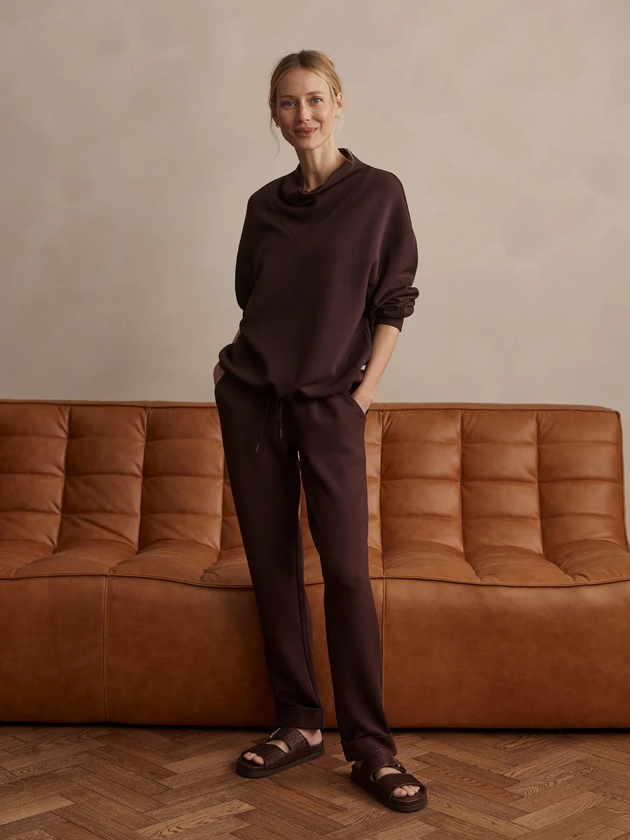 Varley Rolled Cuff Pant 28.5 in Coffee Bean