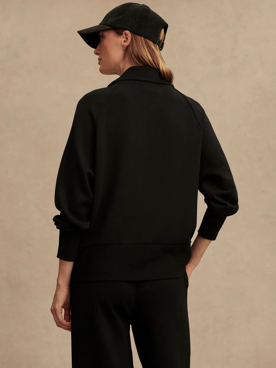 Varley Roxbury Zip Through in Black