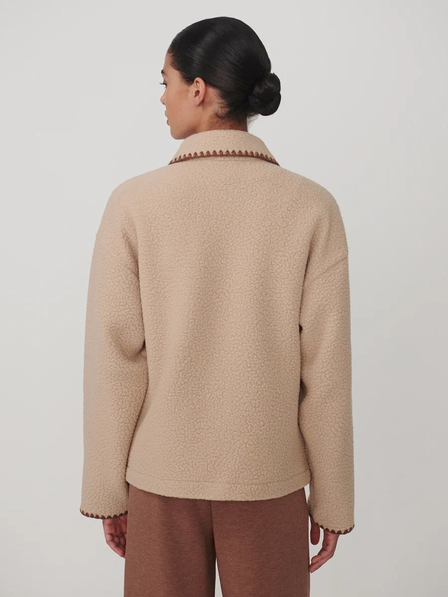 Varley Ruiko Zip Through Fleece in Light