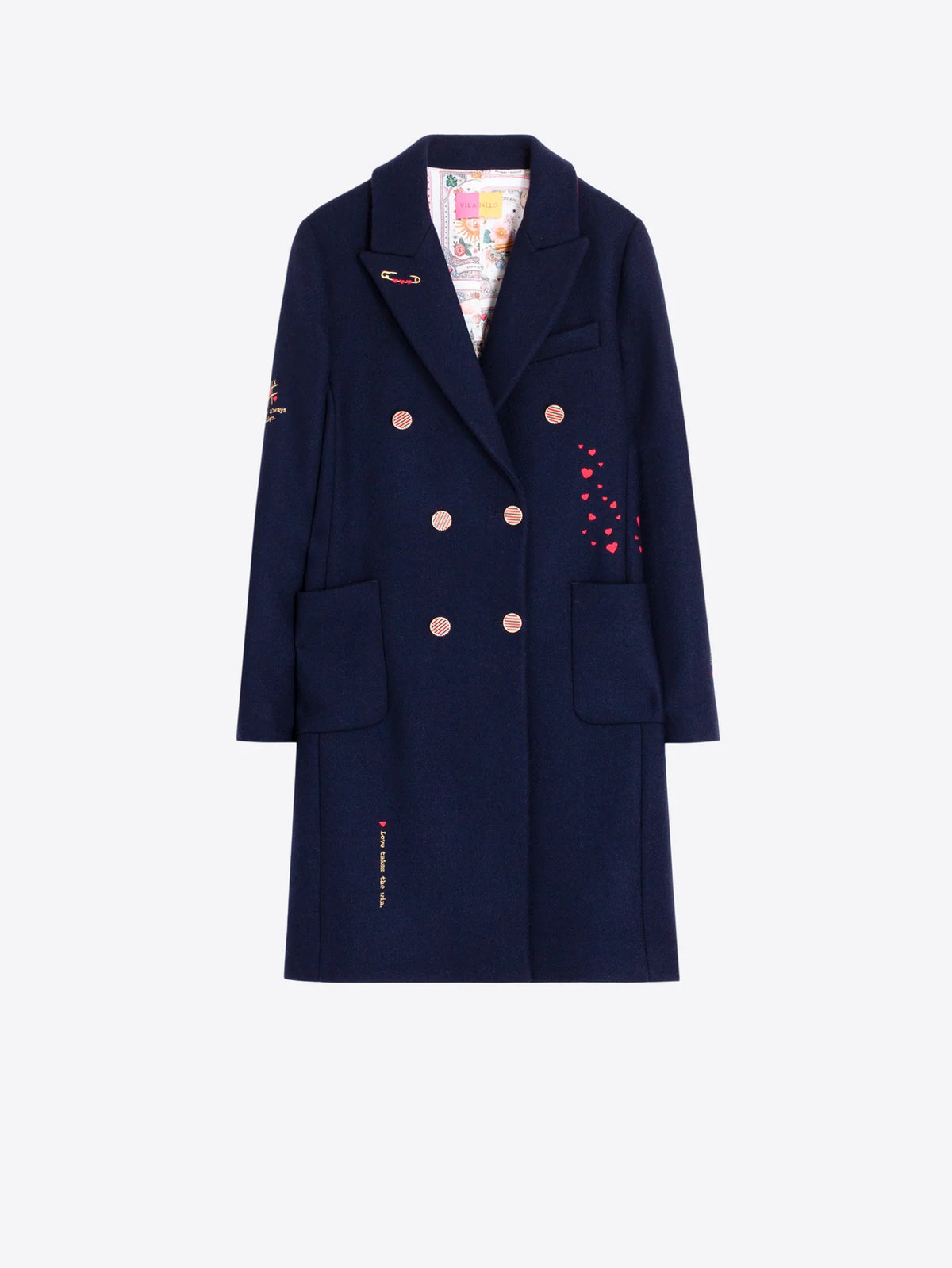Vilagallo Blazer in Navy 33744