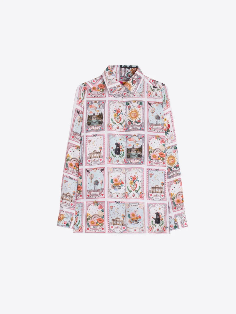 Villigallo Printed Madrid Twill Shirt 33787
