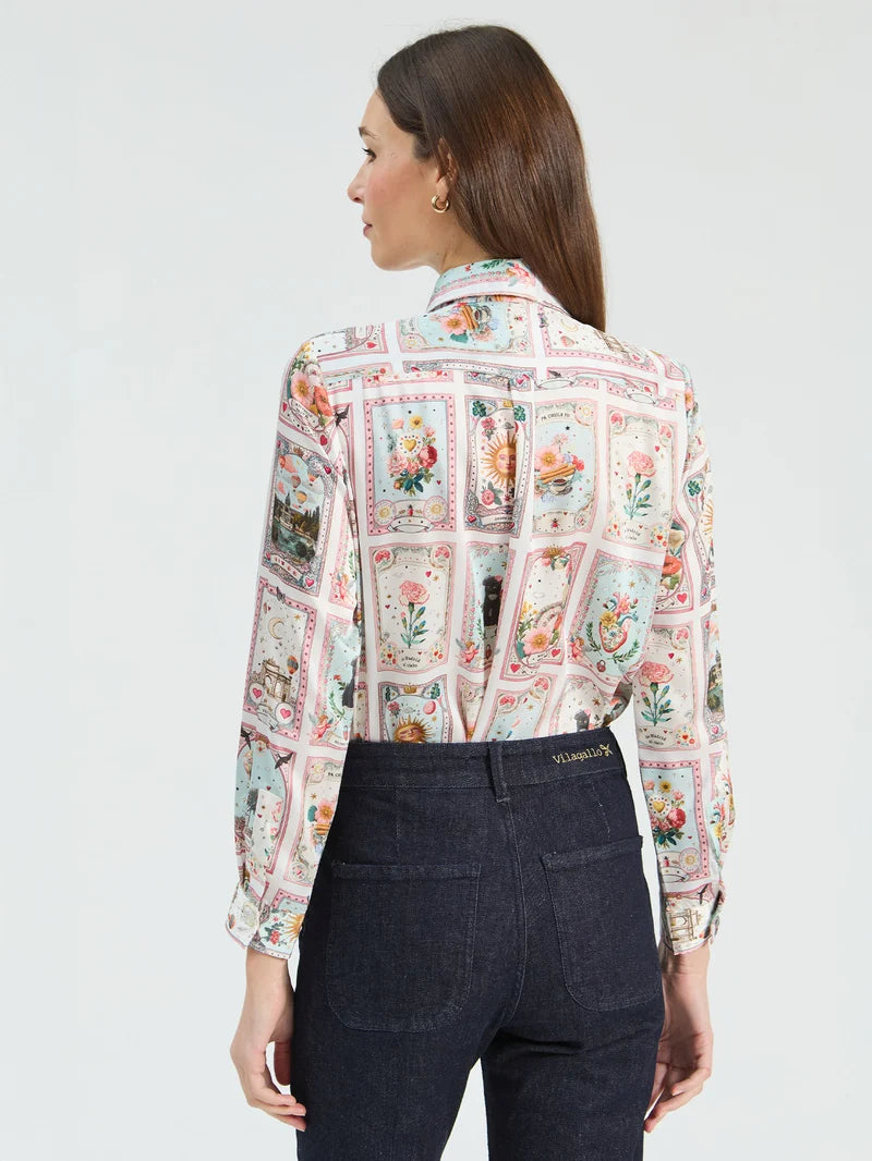 Villigallo Printed Madrid Twill Shirt 33787