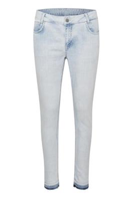 Denim Hunter Light Wash Skinny Jean with Raw Hem