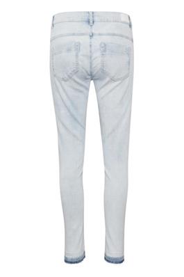 Denim Hunter Light Wash Skinny Jean with Raw Hem