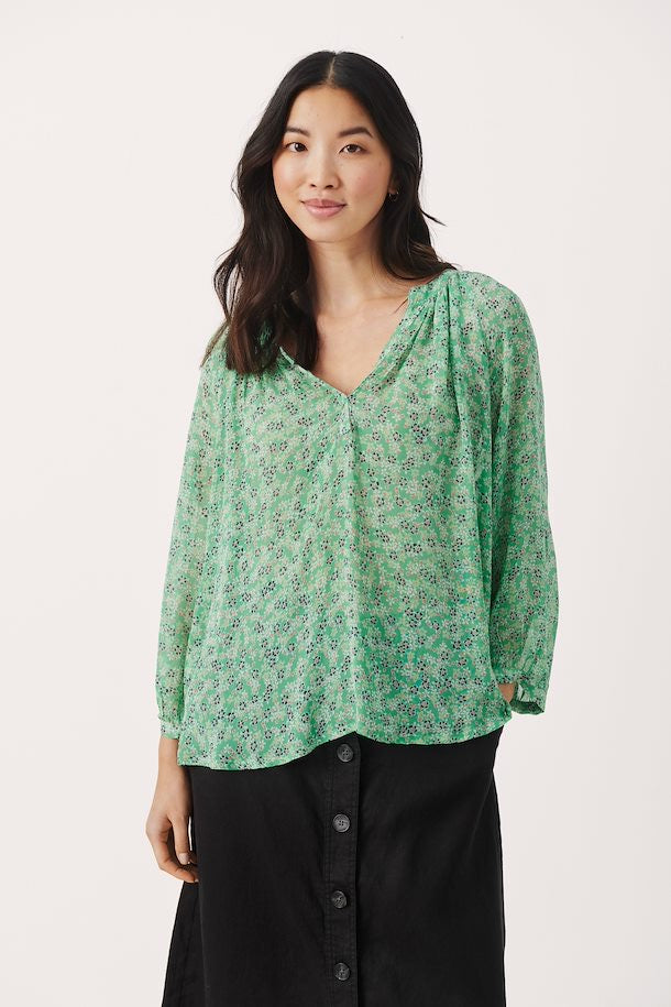 Part Two Erdonae Top in Greenbriar Mini Flower